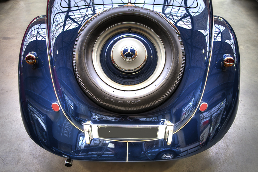 Mercedes 170 Oldtimer Heckansicht